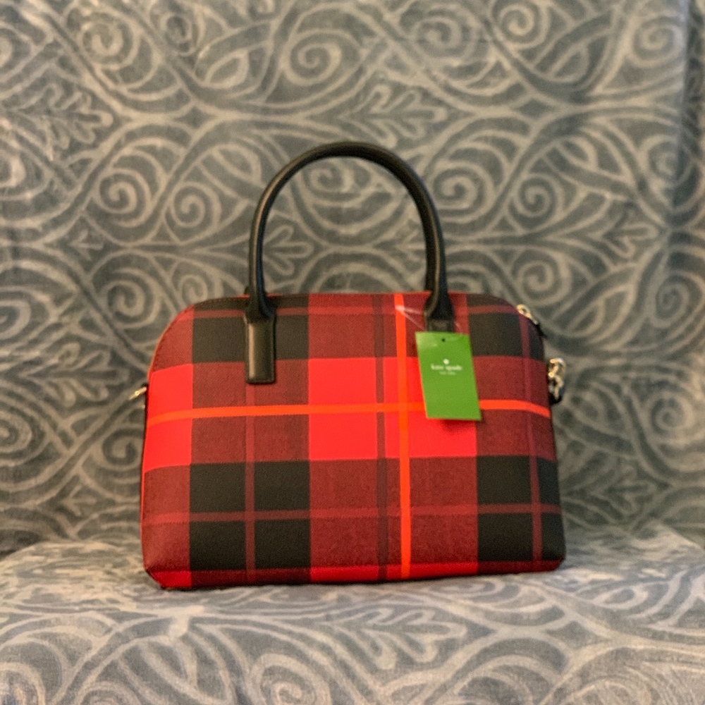 NWT KATE SPADE BRIDGEWATER STREET PLAID RACHELLE - Picture 5 of 7